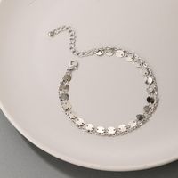 Nihaojewelry Jewelry Wholesale Silver Disc Geometric Multi-layer Bracelet Anklet main image 6