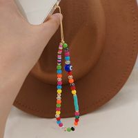 Ethnic Beads Woven Color Mobile Phone Lanyard main image 1