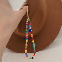 Ethnic Beads Woven Color Mobile Phone Lanyard main image 2
