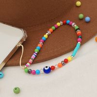 Ethnic Beads Woven Color Mobile Phone Lanyard main image 5