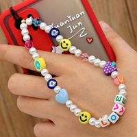 Ethnic Creative Love Letter Beads Short Mobile Phone Lanyard main image 2