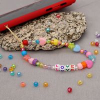 Creative Star Pendant Acrylic Phantom Color Beads Mobile Phone Chain main image 4