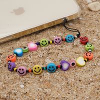 Personality Fashion Smiley Face Beads Mobile Phone Lanyard main image 4
