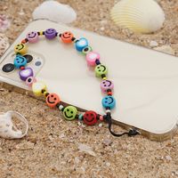 Personality Fashion Smiley Face Beads Mobile Phone Lanyard main image 5