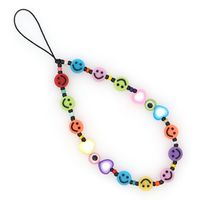 Personality Fashion Smiley Face Beads Mobile Phone Lanyard main image 6