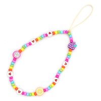Personality Fashion Hand-woven Color Beaded Mobile Phone Lanyard main image 6