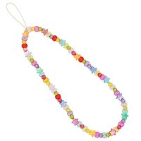 Ethnic Simple Candy Color Beaded Mobile Phone Lanyard main image 6