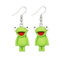 Fashion Green Frog Earrings Wholesale main image 6