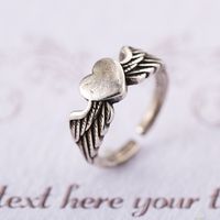 Retro Heart Crying Face Expression Alloy Ring Wholesale main image 1