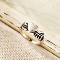 Retro Heart Crying Face Expression Alloy Ring Wholesale main image 3