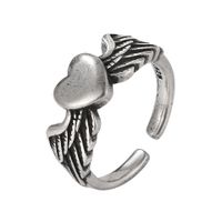 Retro Heart Crying Face Expression Alloy Ring Wholesale main image 6