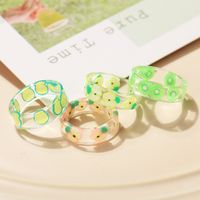 Simple Transparent Fruit Resin Ring Wholesale main image 5