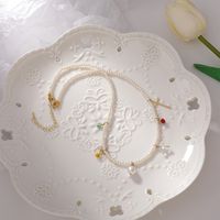 Collier De Perles De Gland Pendentif Géométrique À La Mode main image 3
