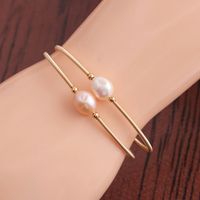 Bracelet De Perles D&#39;eau Douce Coréenne En Or 14 Carats main image 1