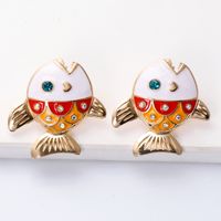 Retro Small Fish Epoxy Earrings Wholesale main image 4