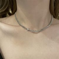 Koreanische Perlenkette Achtzackiger Stern Anhänger Doppelschichtige Halskette main image 4