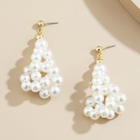 Fashion Baroque Irregular Imitation Pearl Earrings main image 4