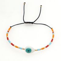 Simple Natural Shell Lucky Eyes Rice Beads Hand-woven Colorful Beaded Bracelet main image 4