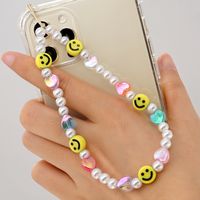 Fashion Pearl Flower Beads Mobile Phone Chain sku image 2