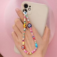 Bohemian Colored Letter Smiley Face Mobile Phone Lanyard sku image 7