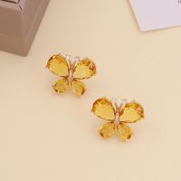 Korean Style Multicolor Butterfly Earrings sku image 4