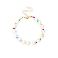 Ethnic Style Heart Pearl Necklace Bracelet Combination Set sku image 1