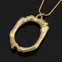 Fashion Lava Geometric Letter Pendent Short Clavicle Necklace sku image 17