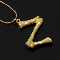 Fashion Lava Geometric Letter Pendent Short Clavicle Necklace sku image 26