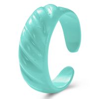 Simple Candy Color Spray Diagonal Stripes Open Ring sku image 7