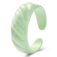 Simple Candy Color Spray Diagonal Stripes Open Ring sku image 8