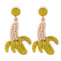 Fashion Personality Exaggerated Handmade Banana Earrings sku image 1