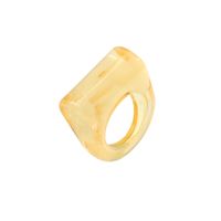Simple Geometric Transparent Resin Ring Wholesale sku image 1