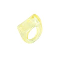 Simple Geometric Transparent Resin Ring Wholesale sku image 3