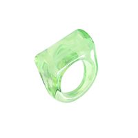 Simple Geometric Transparent Resin Ring Wholesale sku image 4
