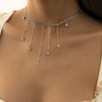 Retro Long Tassel Star Rhinestone Necklace sku image 1