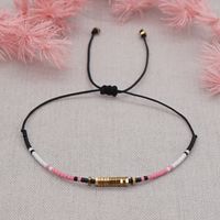 Simple Ethnic Style Couple Rice Beads Hand-woven Beaded Small Bracelet sku image 1