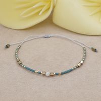 Ethnic Style Rice Beads Hand-woven Natural Stone Beaded Bracelet sku image 1