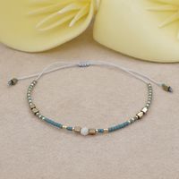 Pulsera De Cuentas De Piedra Natural Tejida A Mano Con Cuentas De Arroz De Estilo Étnico sku image 1