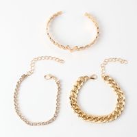 Retro Gold Multi-layer Chain Bracelet Wholesale sku image 1
