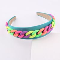 Fashion Wide-brimmed Color Chain Decoration Headband sku image 3
