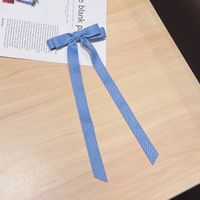 Korean Color Double-layer Ribbon Bow Hairpin sku image 1