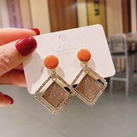 Irregular Simple Multi-layer Round Geometric Metal Earrings sku image 1