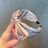 Retro-seidendruck Haarband Mit Buchstabenschleife Bow sku image 6