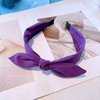 Fashion Candy Color Knotted Wide-brimmed Headband sku image 2