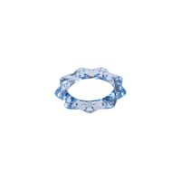 Korean Transparent Candy Color Geometric Resin Ring Wholesale sku image 5