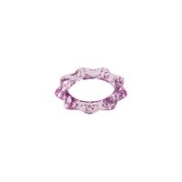 Korean Transparent Candy Color Geometric Resin Ring Wholesale sku image 6