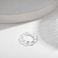 Korean Transparent Candy Color Geometric Resin Ring Wholesale sku image 7