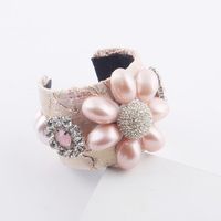Fashion Diamond Big Pearl Flower Bracelet main image 5