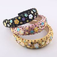 Fashion Sponge Snowflake Exaggerated Particle Flower Hair Hoop main image 1