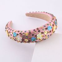 Fashion Sponge Snowflake Exaggerated Particle Flower Hair Hoop main image 5